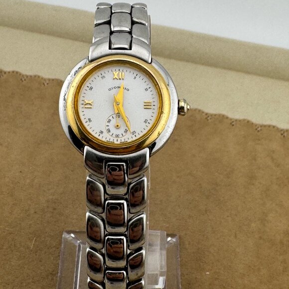 Vintage Giorgio of Beverly Hills Swiss Gold and Stainless Steel Luxury Watch - Picture 9 of 9